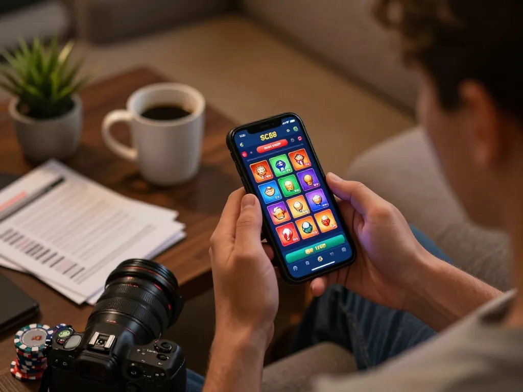 Engaging user experience on SC88 app showcasing vibrant online gambling.