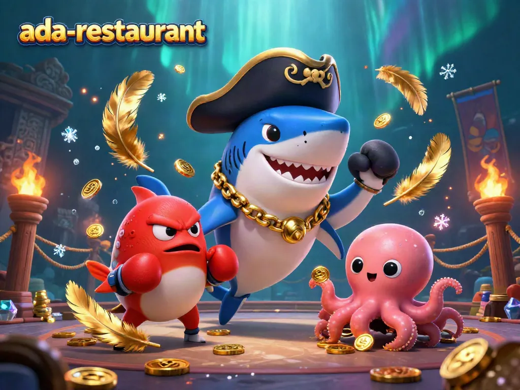 Experience winning thrills at ada-restaurant with adventure-filled casino elements and vibrant characters.