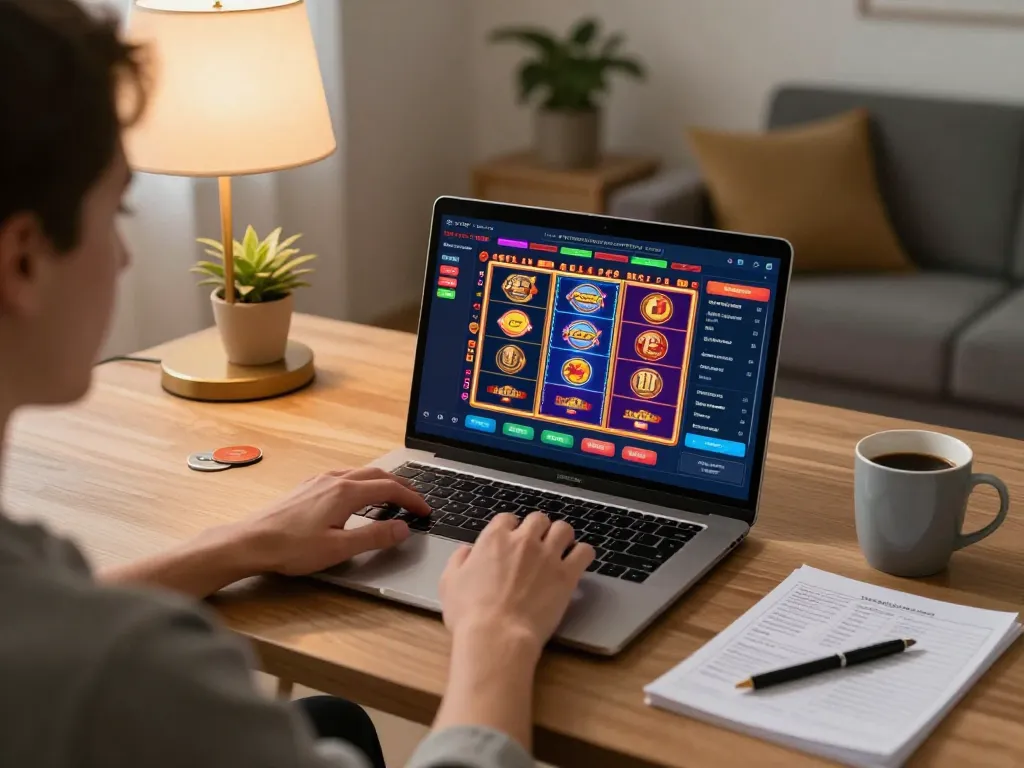 Tham gia trò chơi casino trực tuyến bằng Link 12bet trên máy tính xách tay tại nhà.