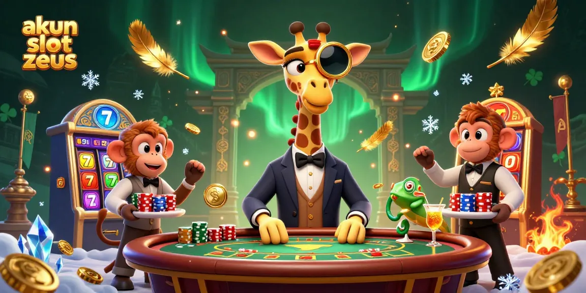 Play akun slot zeus and win big with exciting slot reels and vibrant casino atmosphere.