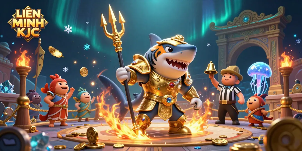 Experience dynamic gameplay with LIÊN MINH KJC in an underwater casino arena filled with excitement.