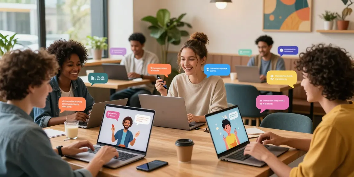 Engaging users in a lively virtual café atmosphere for free ai sex chat.