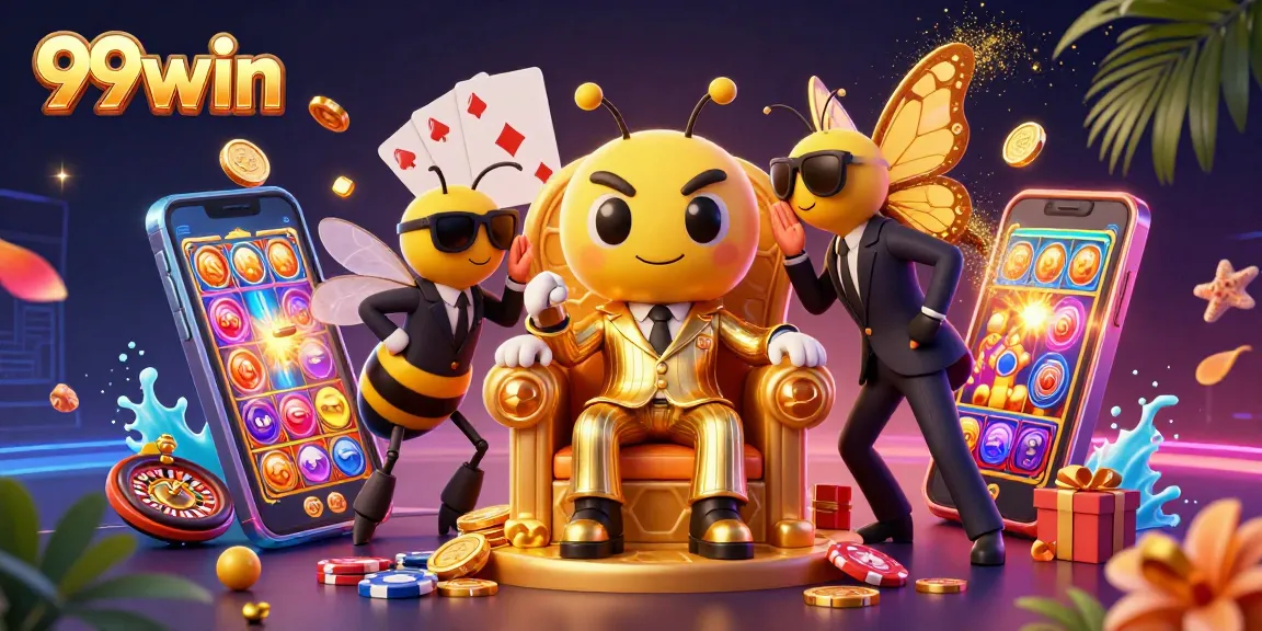 Spin to win with 99win mobile gaming action featuring vibrant slot machines and dynamic casino elements.