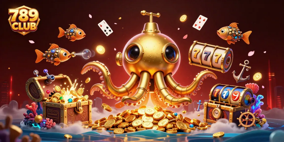 Win big with 789 CLUB in this vibrant underwater casino adventure featuring golden treasures.