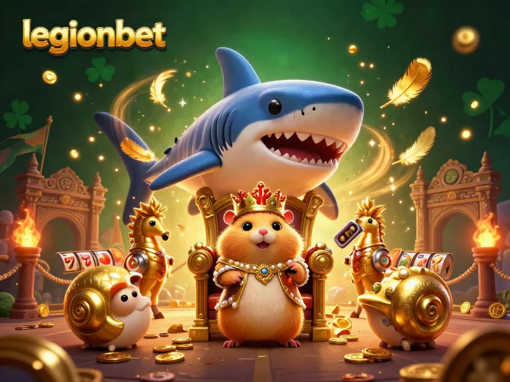 Experience thrilling wins at legionbet while enjoying a vibrant 3D casino scene with engaging characters.