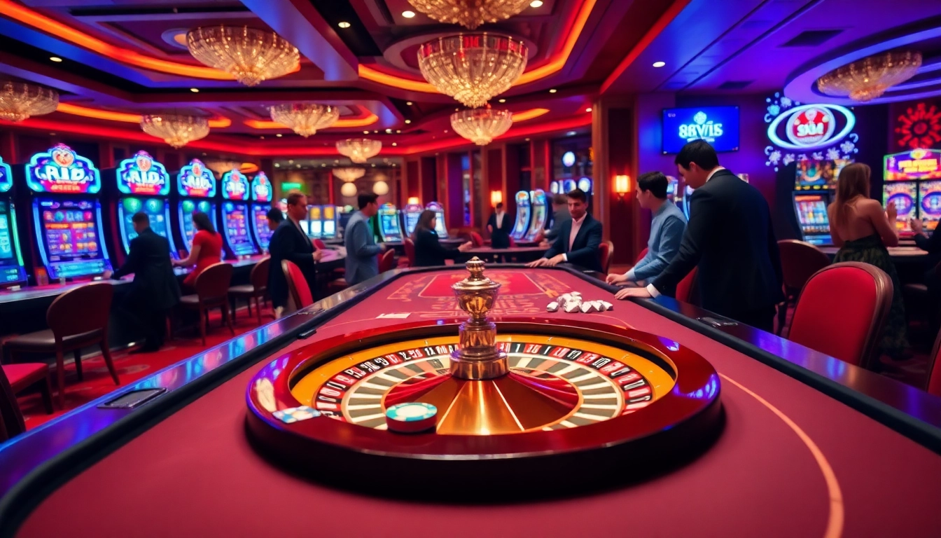 Experience excitement with Đăng Ký Nhà Cái 68VIP at a luxurious casino table.