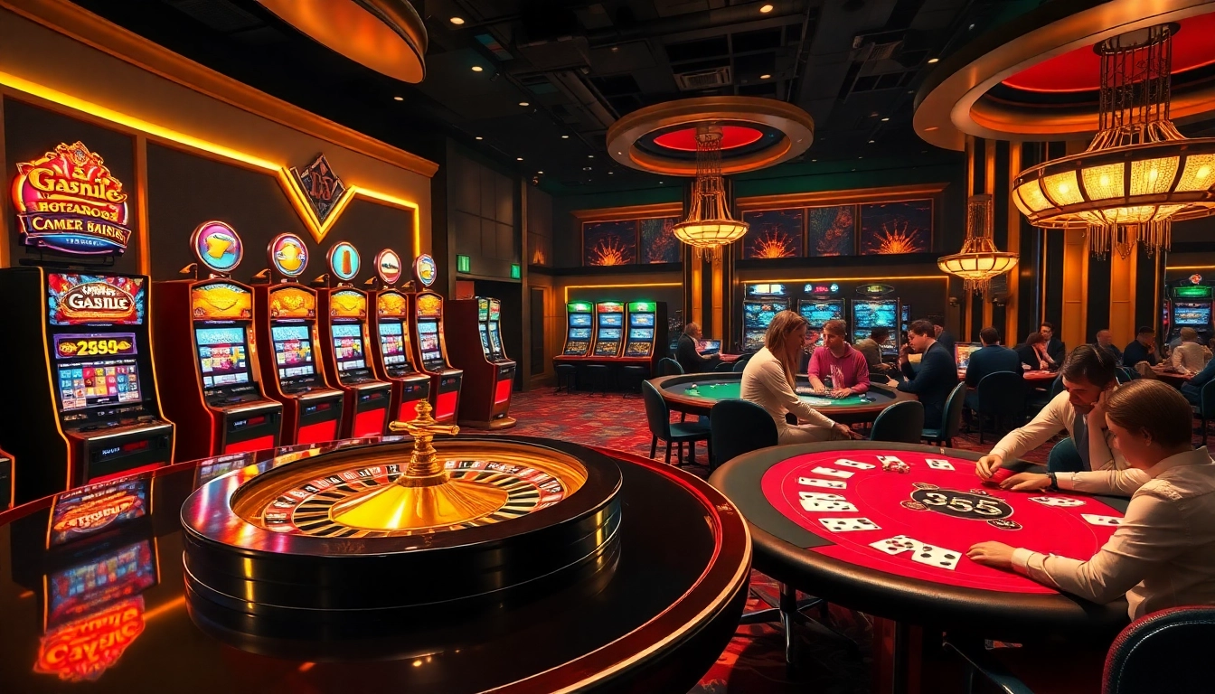 Experience the excitement at jl55 club with vibrant slot machines and poker games.