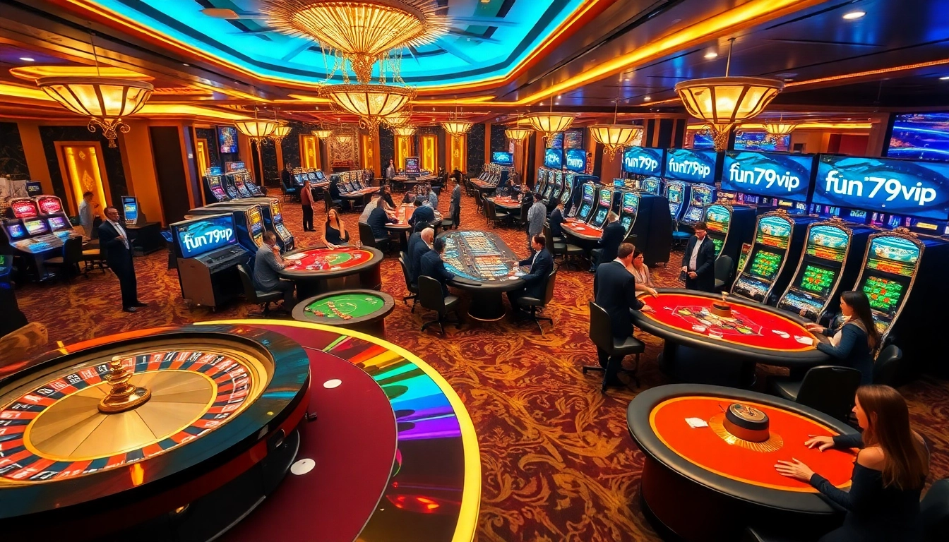 Experience the thrill of gambling at fun79.vip with vibrant casino tables and exciting games.
