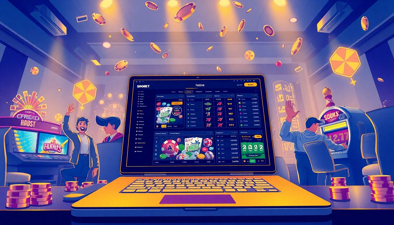 SBOBET.dance showcases an engaging online betting environment with vibrant graphics and enthusiastic players.