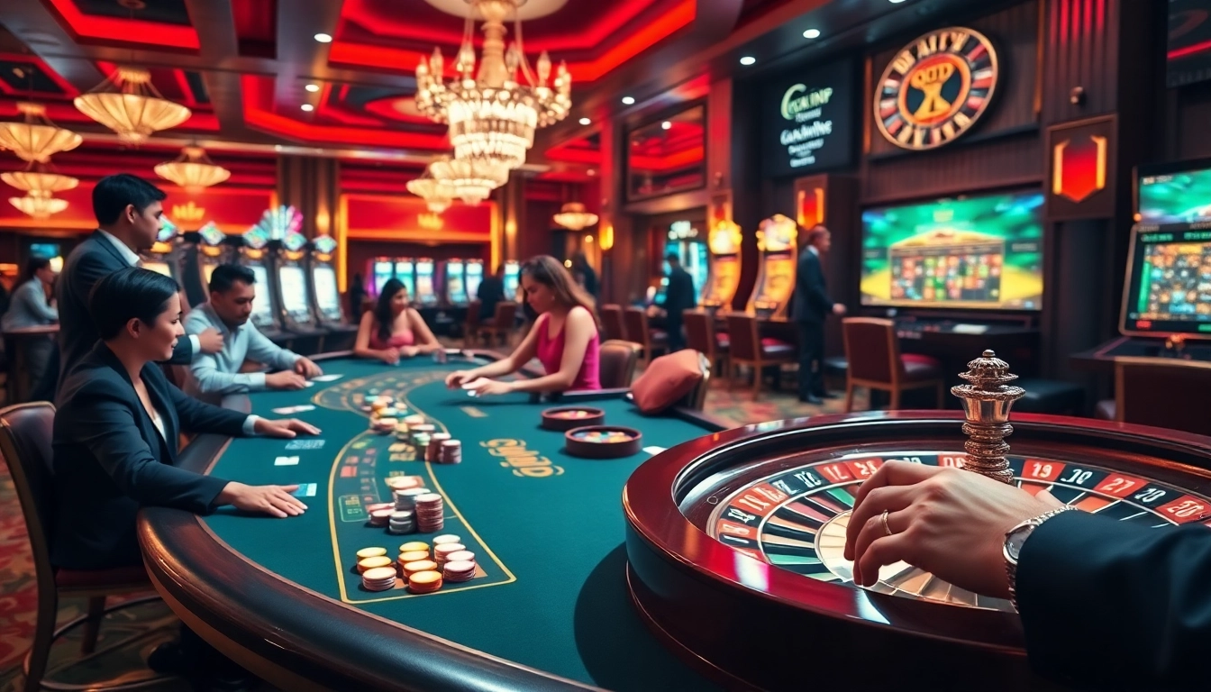 Experience the thrill of winning with rik vip at this luxurious casino gaming floor.