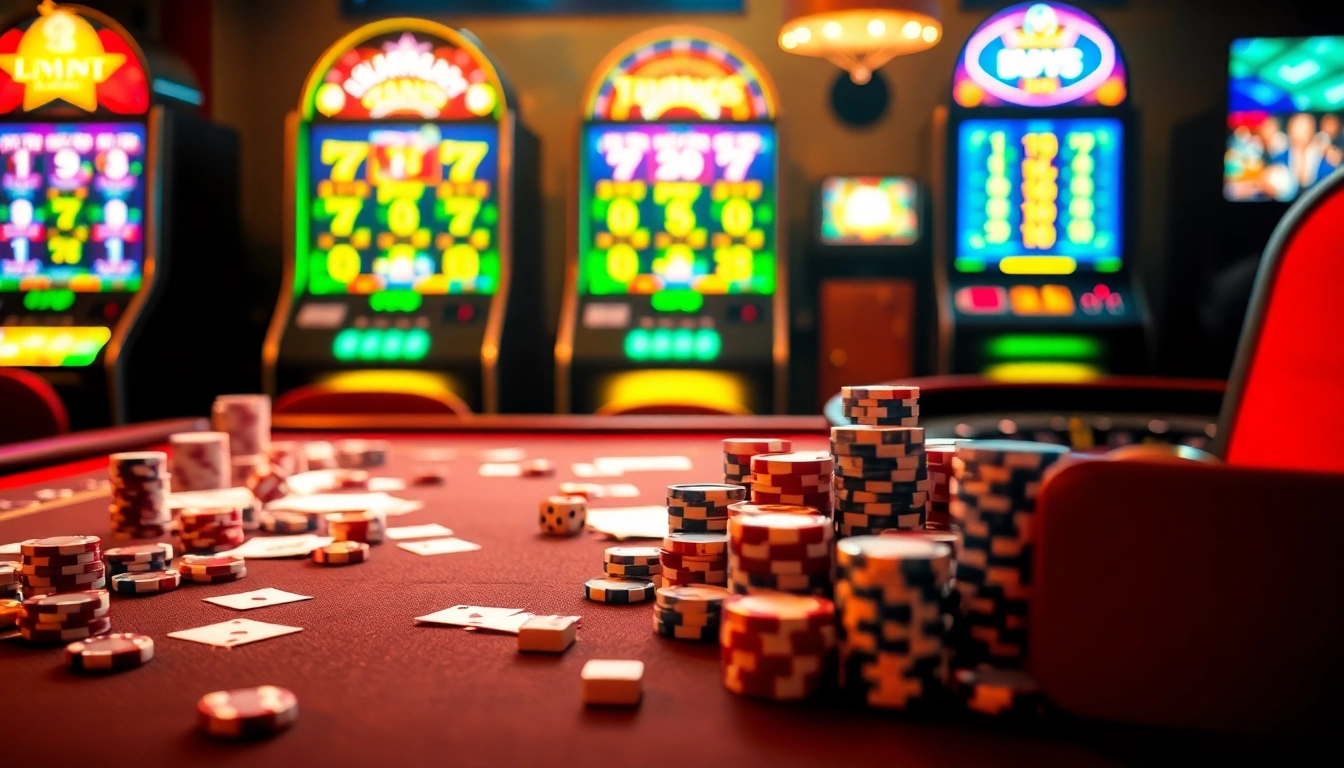 Experience thrilling gameplay at sv88s.pro with poker chips and vibrant casino visuals.