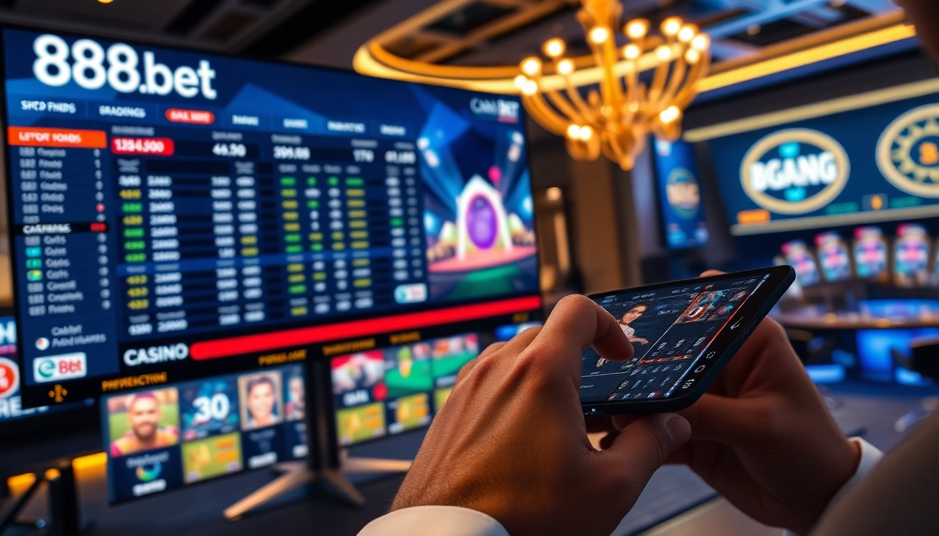 Experience sports betting and casino games at 888b.bet with a vibrant online gaming atmosphere.